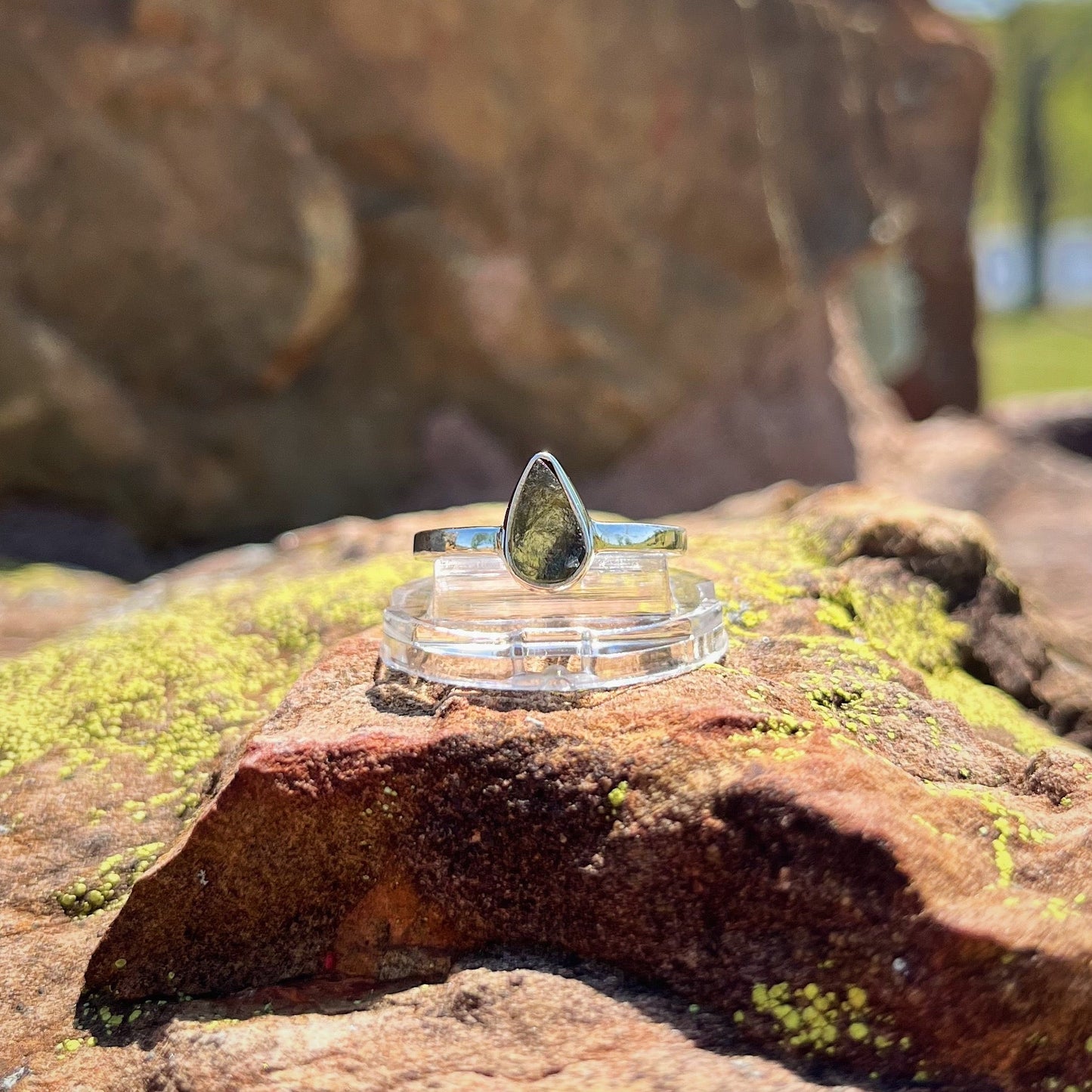 Moldavite Ring