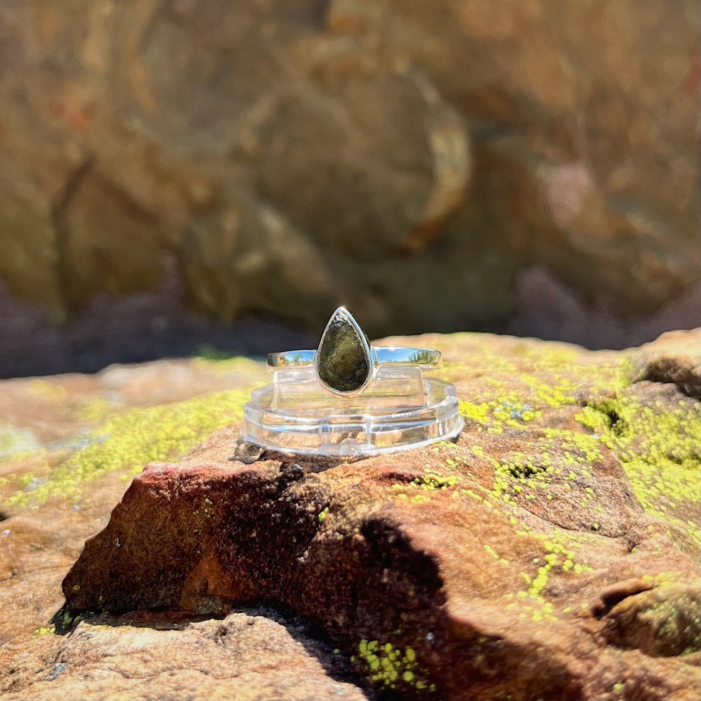 Moldavite Ring