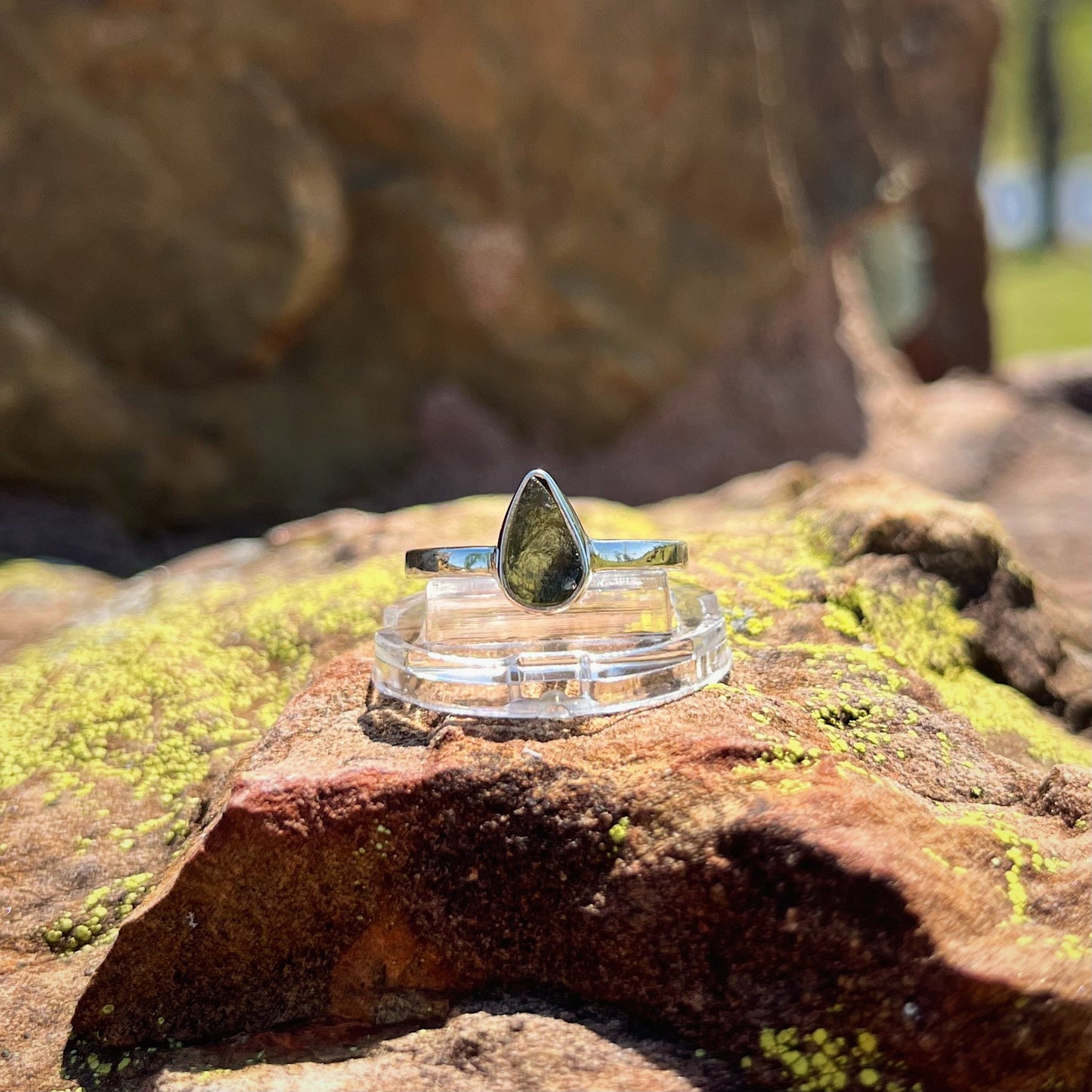 Moldavite Ring