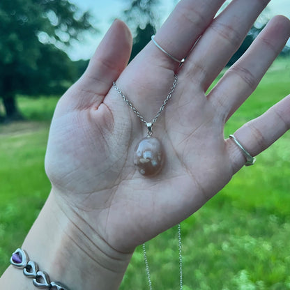 Flower Agate Necklace