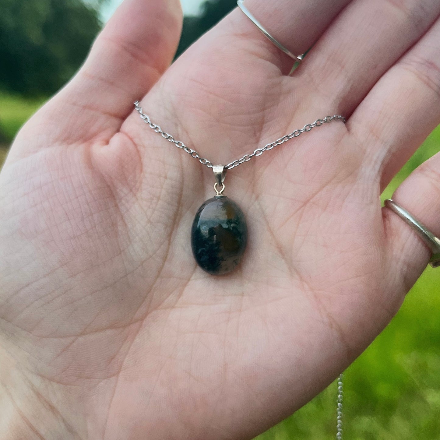 Moss Agate Necklace