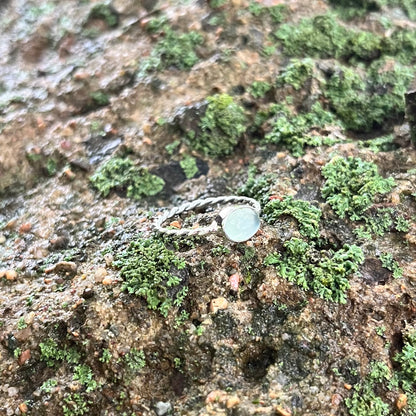 Prehnite Braided Ring