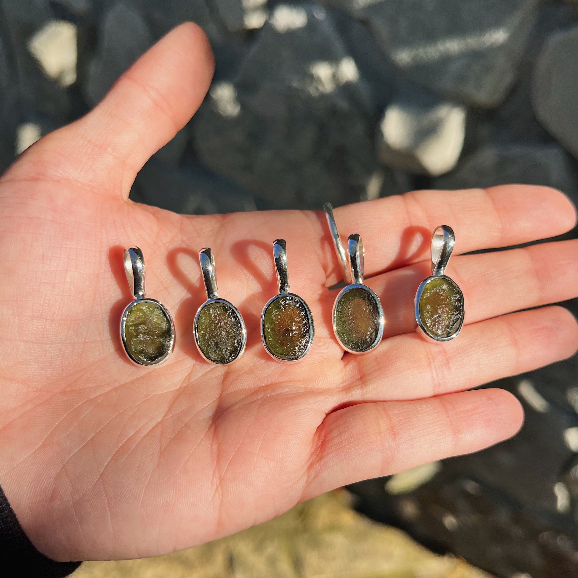 Moldavite Pendant Necklace