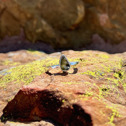 Moldavite Ring